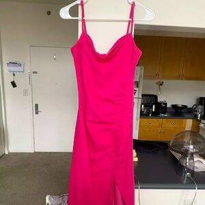 Juniper Blu Cocktail Dress. Worn once size L - Barbie Pink